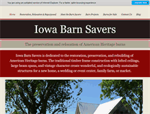 Tablet Screenshot of iowabarnsavers.com